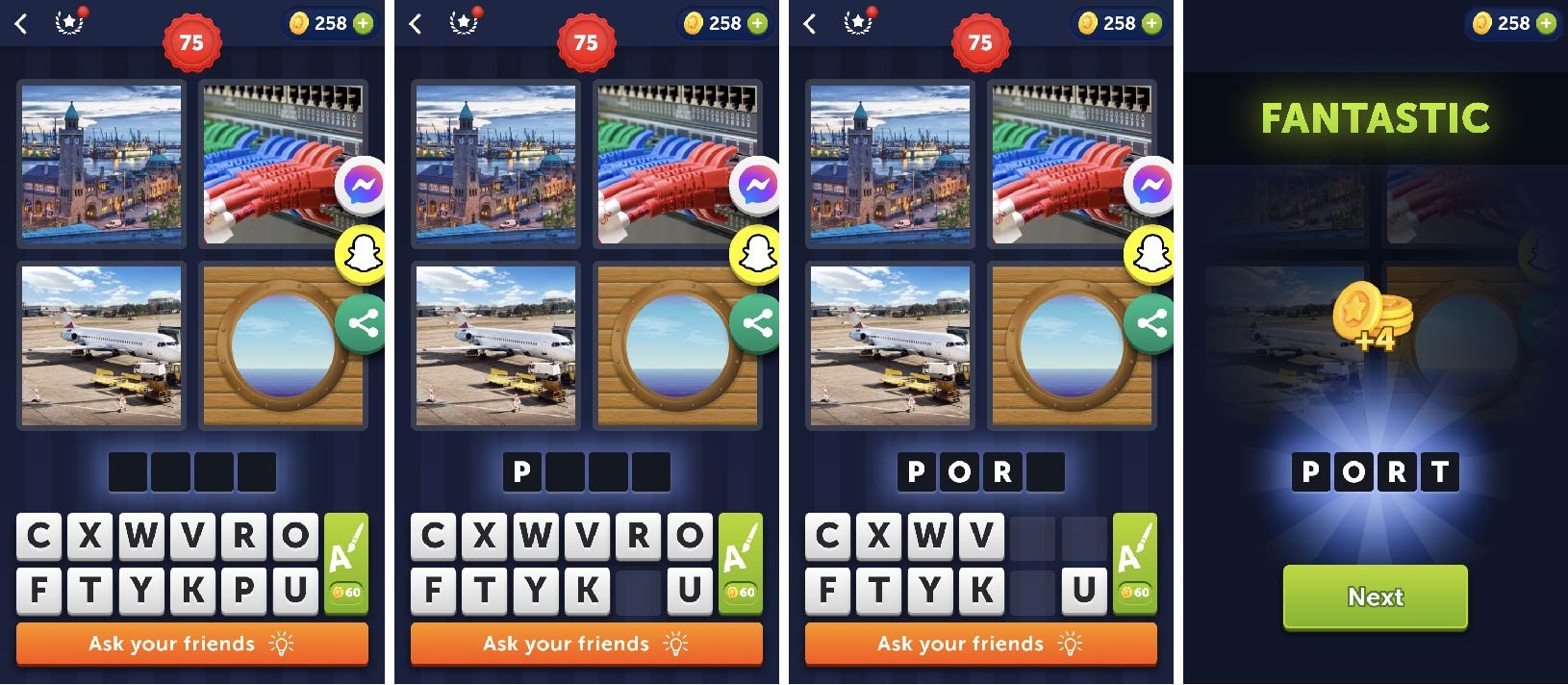 Popular iOS word search game Hooked on Words has arrived on