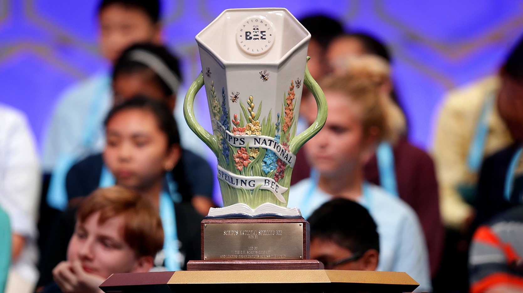 championship trophy for the Scripps National Spelling Bee 2019