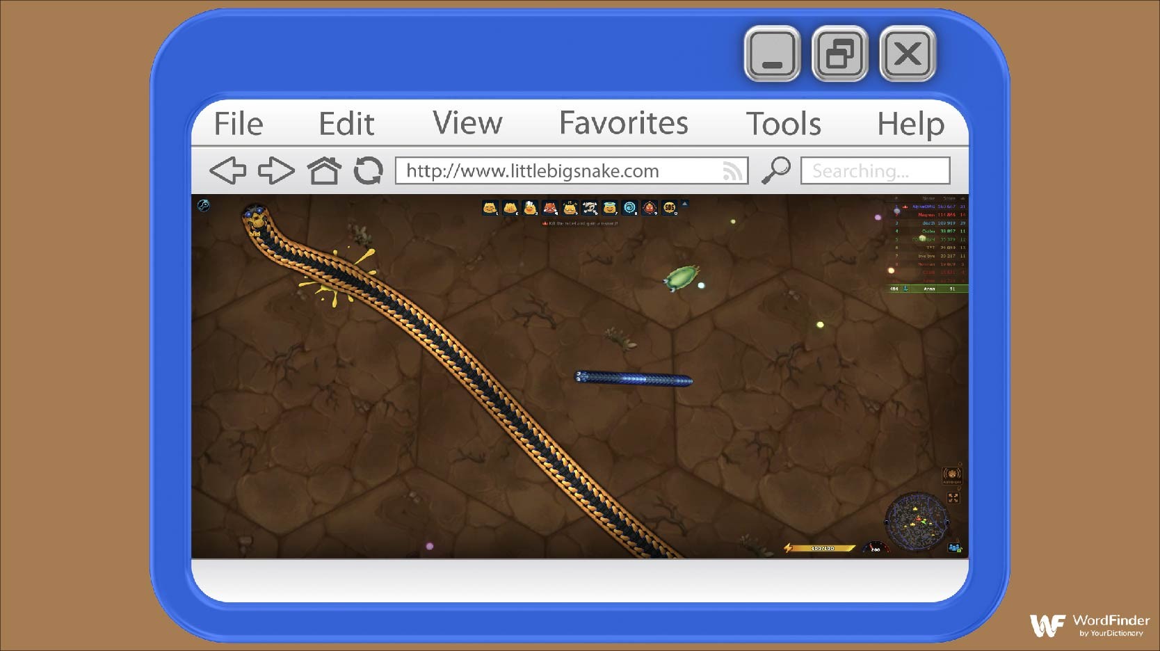 Little Big Snake game on computer browser