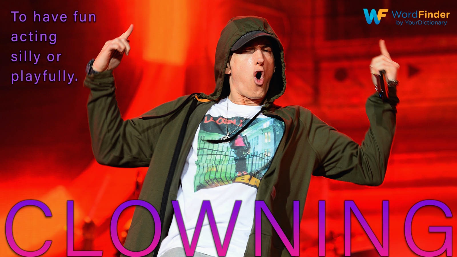 definition clowning with Image of eminem