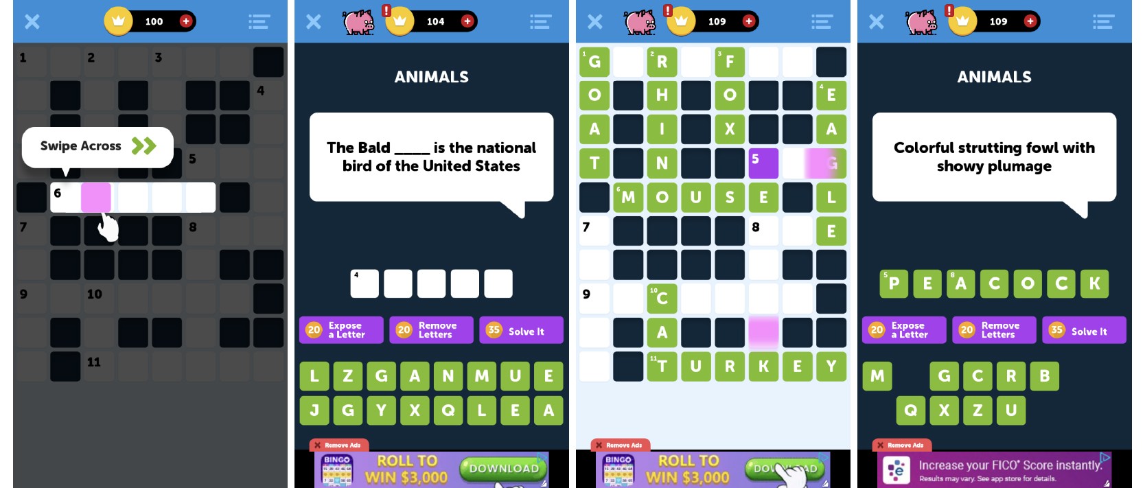 crossword quiz mobile app