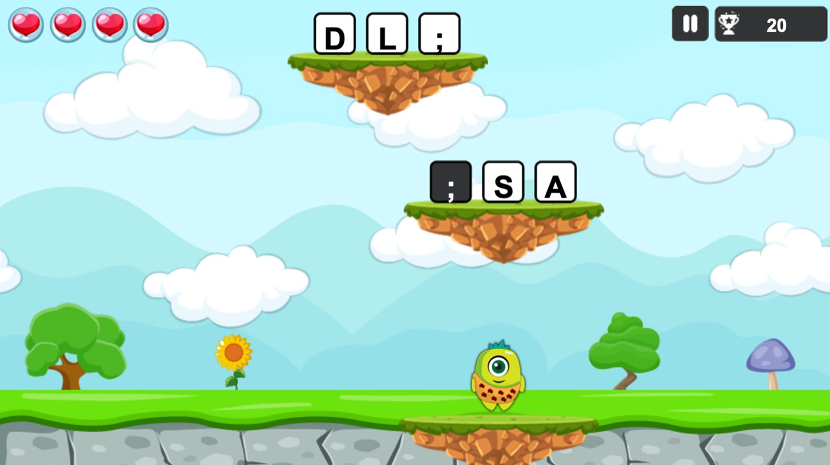 Desert Typing Racer, a Free Typing Game