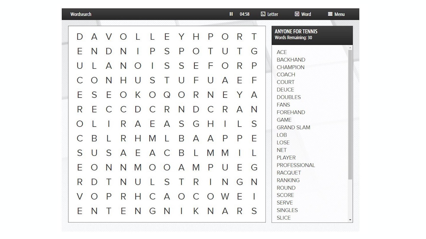 Play Free Online Word Search Puzzles Daily