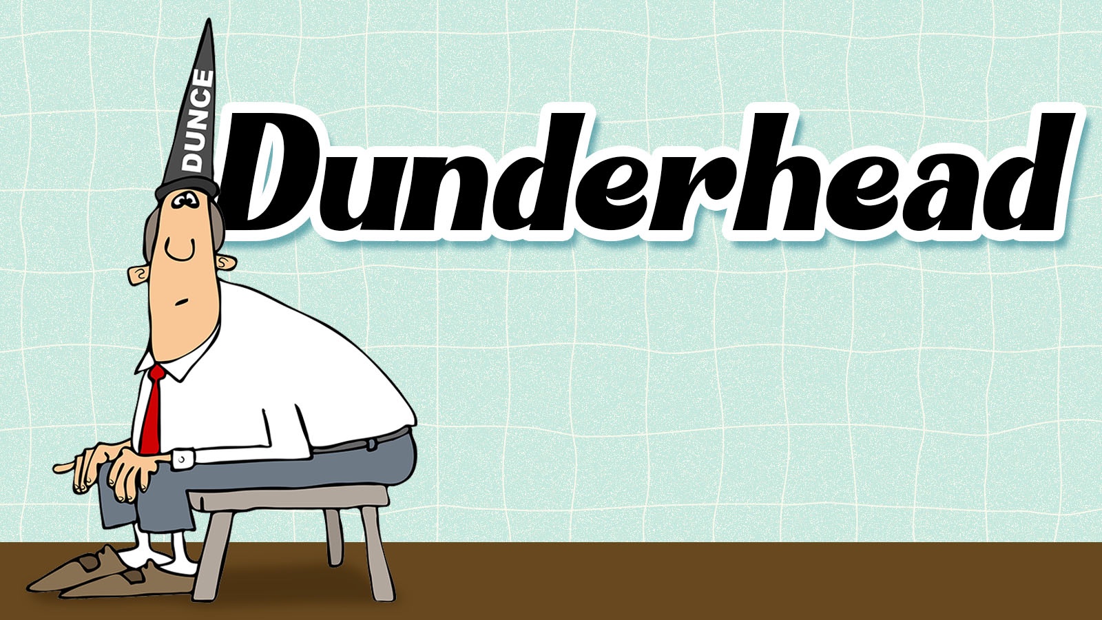 dunderhead slang for word games