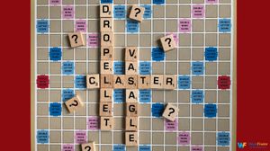 fake words used on scrabble board