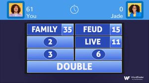 Family Feud live game board