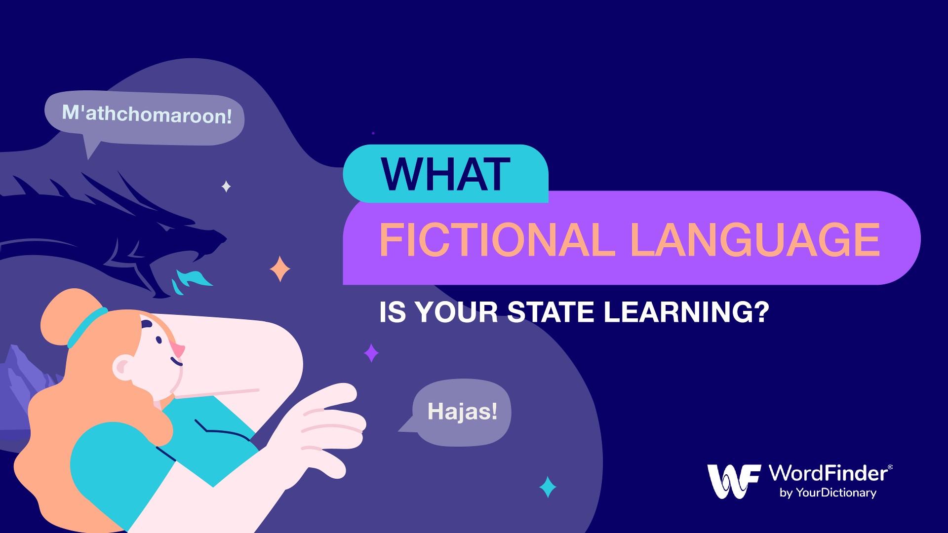 What fictional language is your state learning?