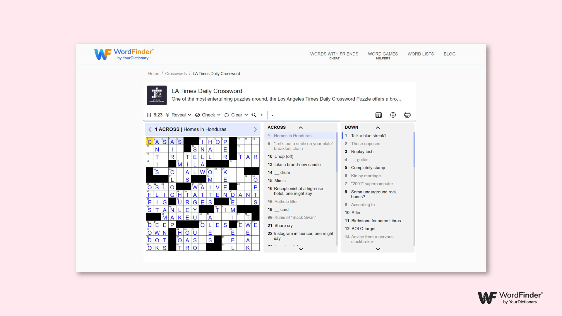 Play Easy Free Crossword Puzzles Games - Daily Online Crossword Puzzles