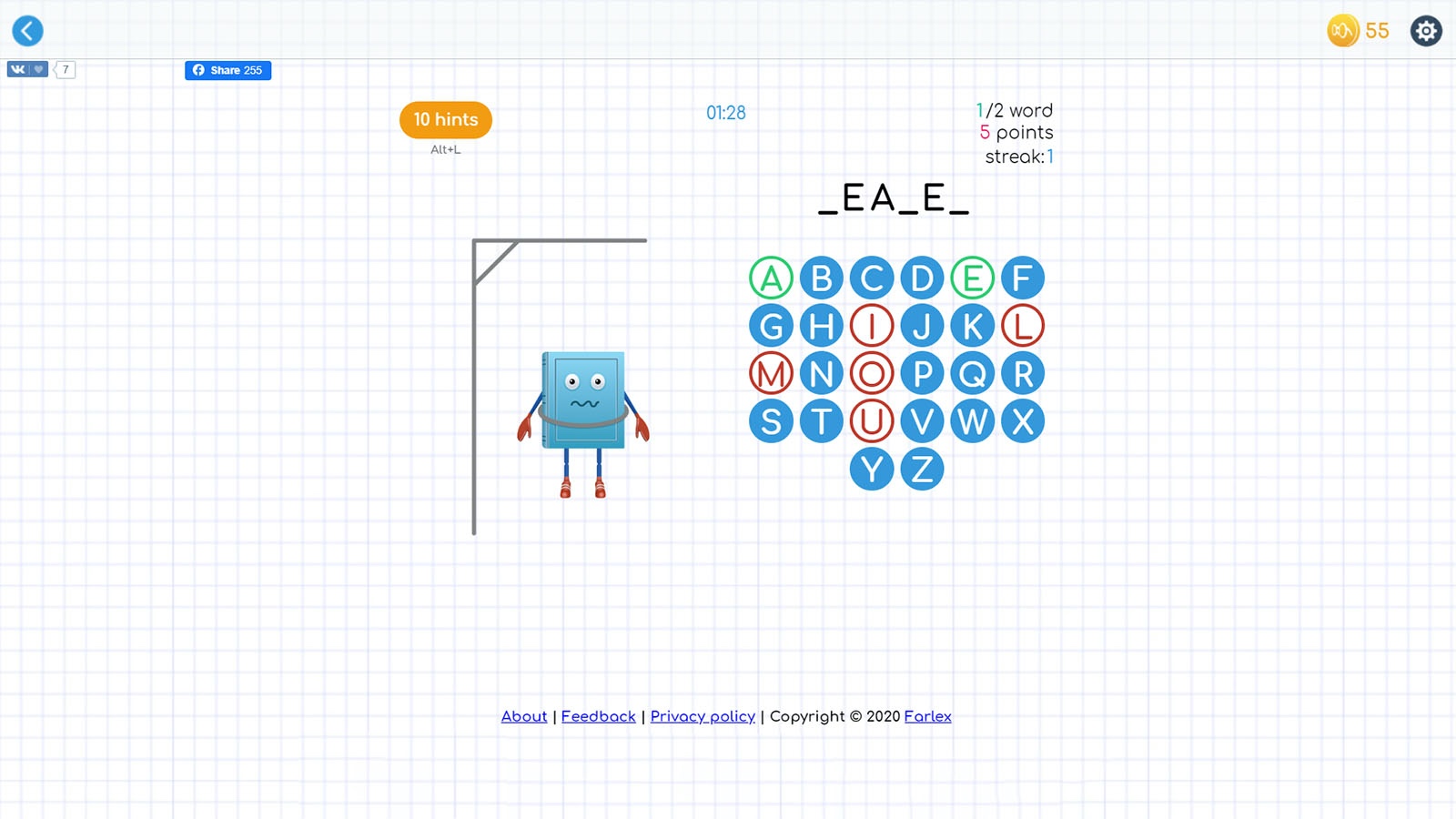 Hangman Words-Two Player games para Android - Download