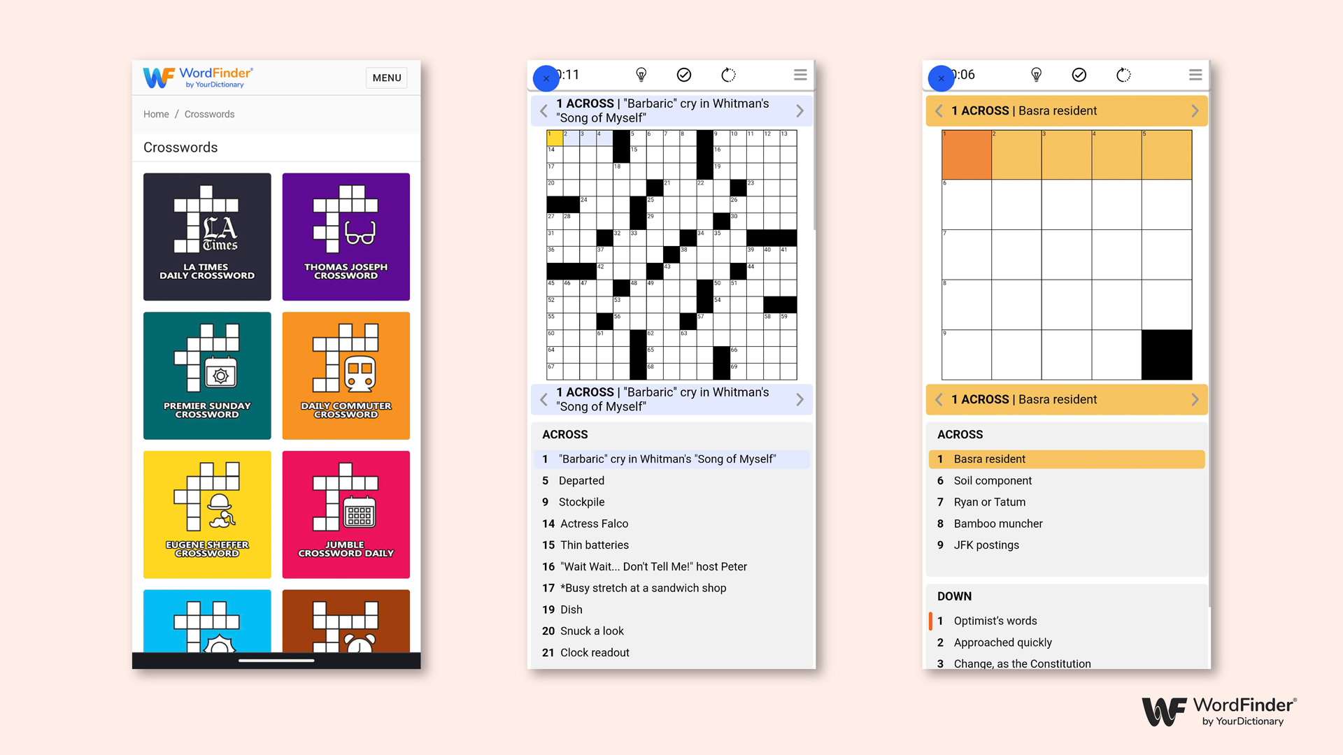 WordFinder Games: Crosswords
