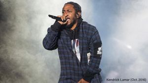 Kendrick Lamar performing October 2016