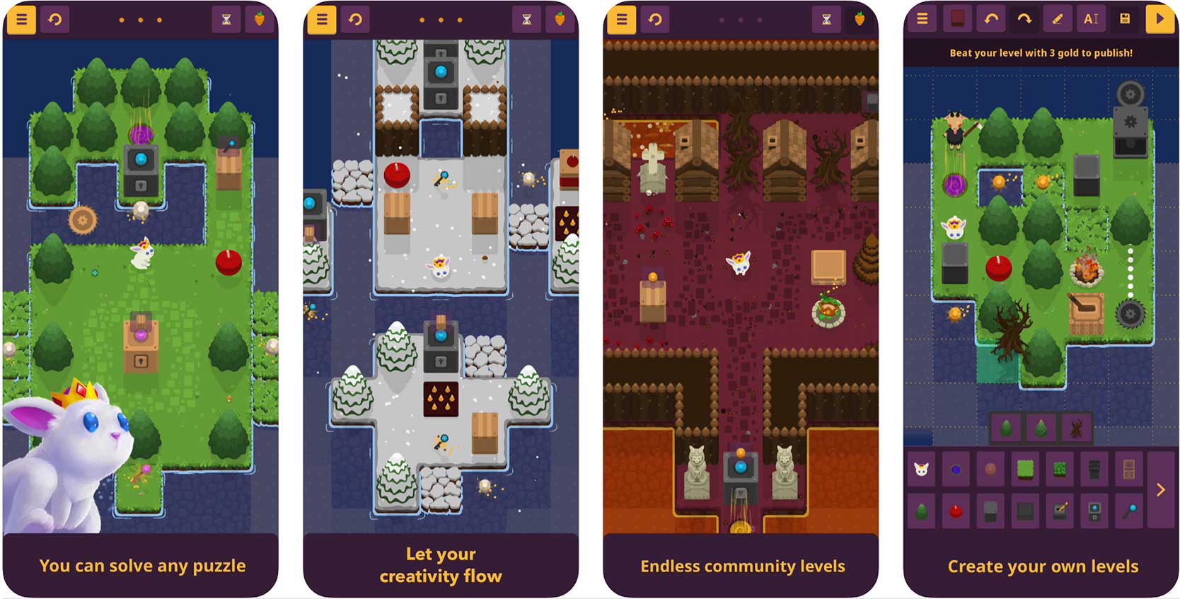 screenshot of king rabbit iPhone game