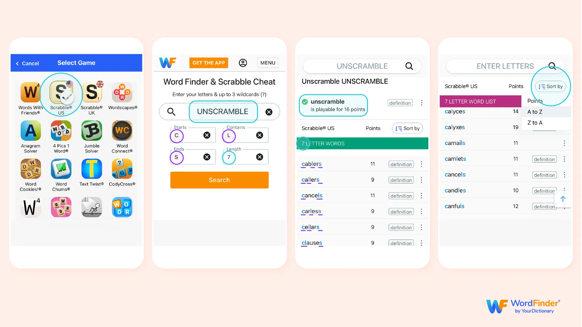 Word Finder | Scrabble Cheat & Word Game Helper
