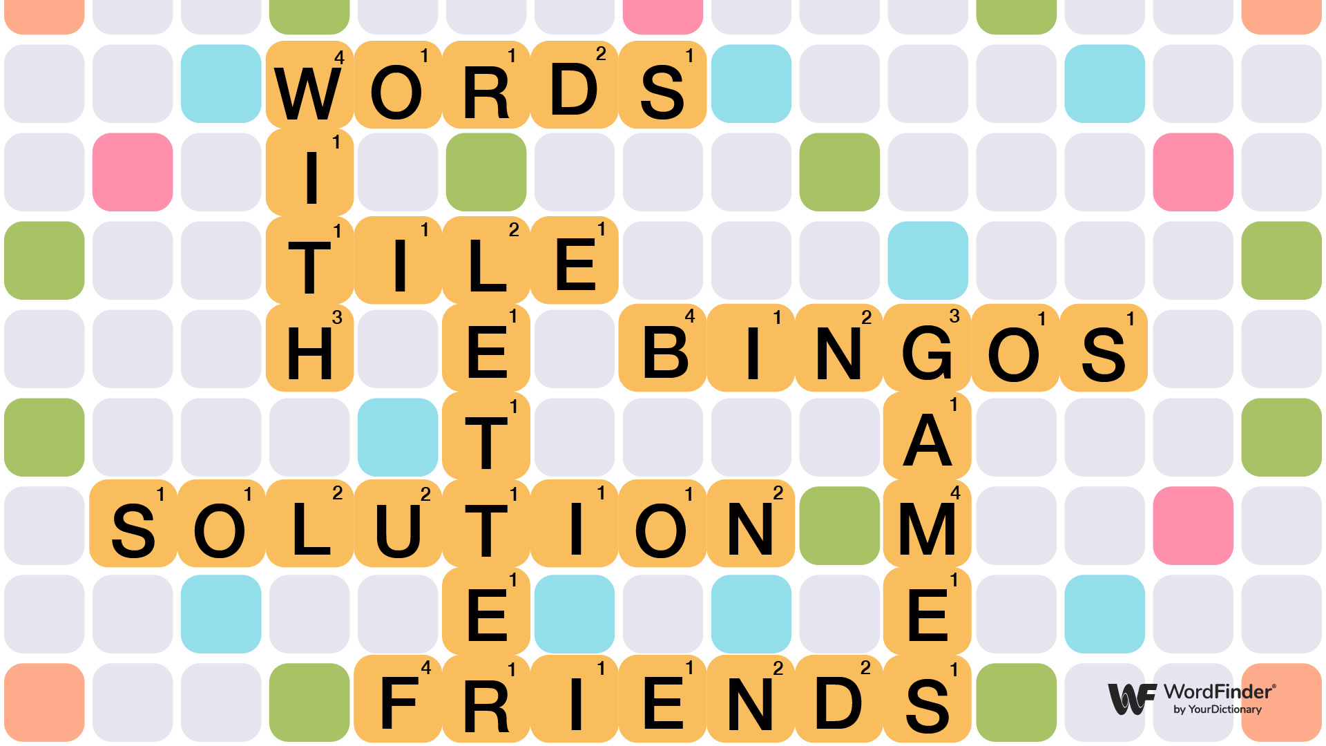 Words With Friends game board