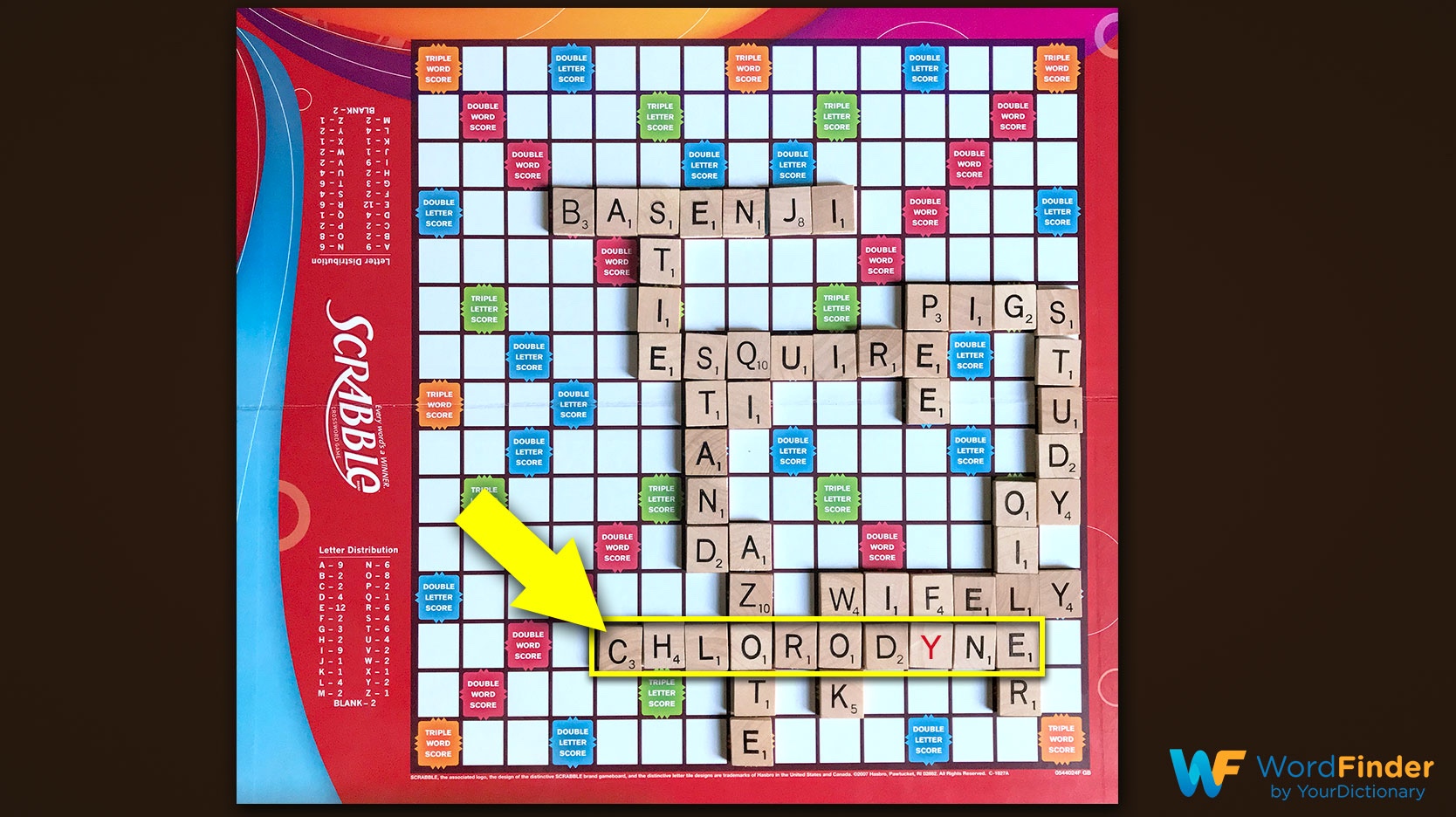 scrabble game play example nigel richards move