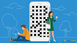 playing crossword apps on cell phone