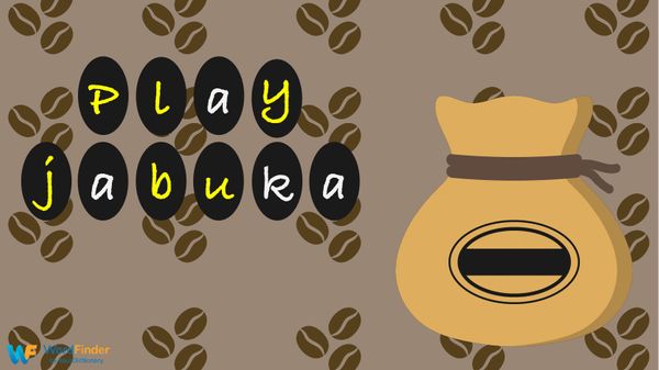 jabuka game tiles next to bag