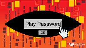 typing password to play game