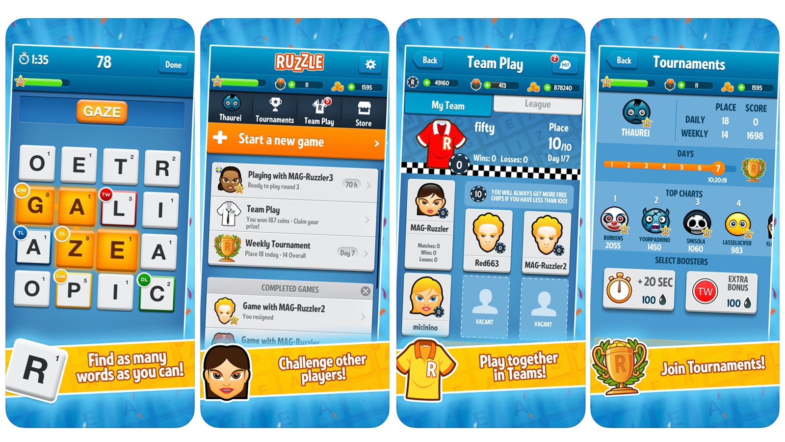 screenshot do jogo Ruzzle