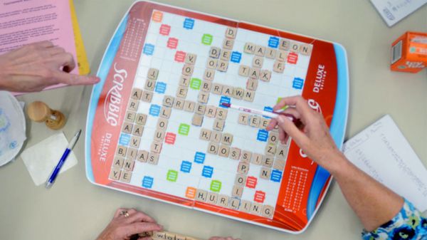 playing scrabble using official scrabble dictionary
