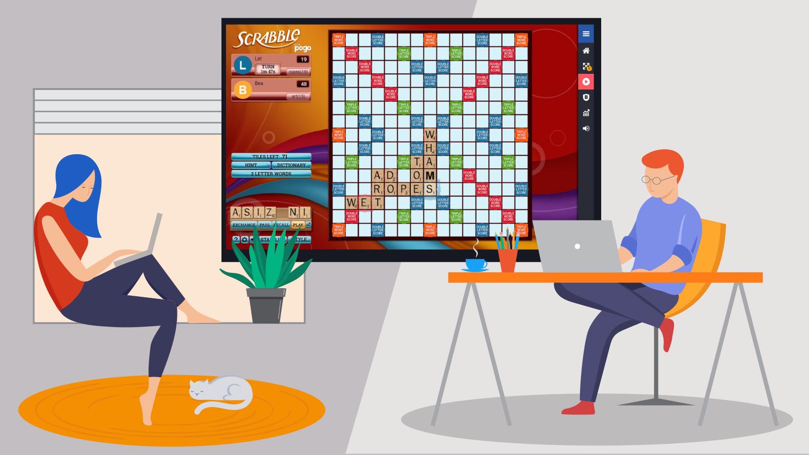  Scrabble Online - PC : Video Games