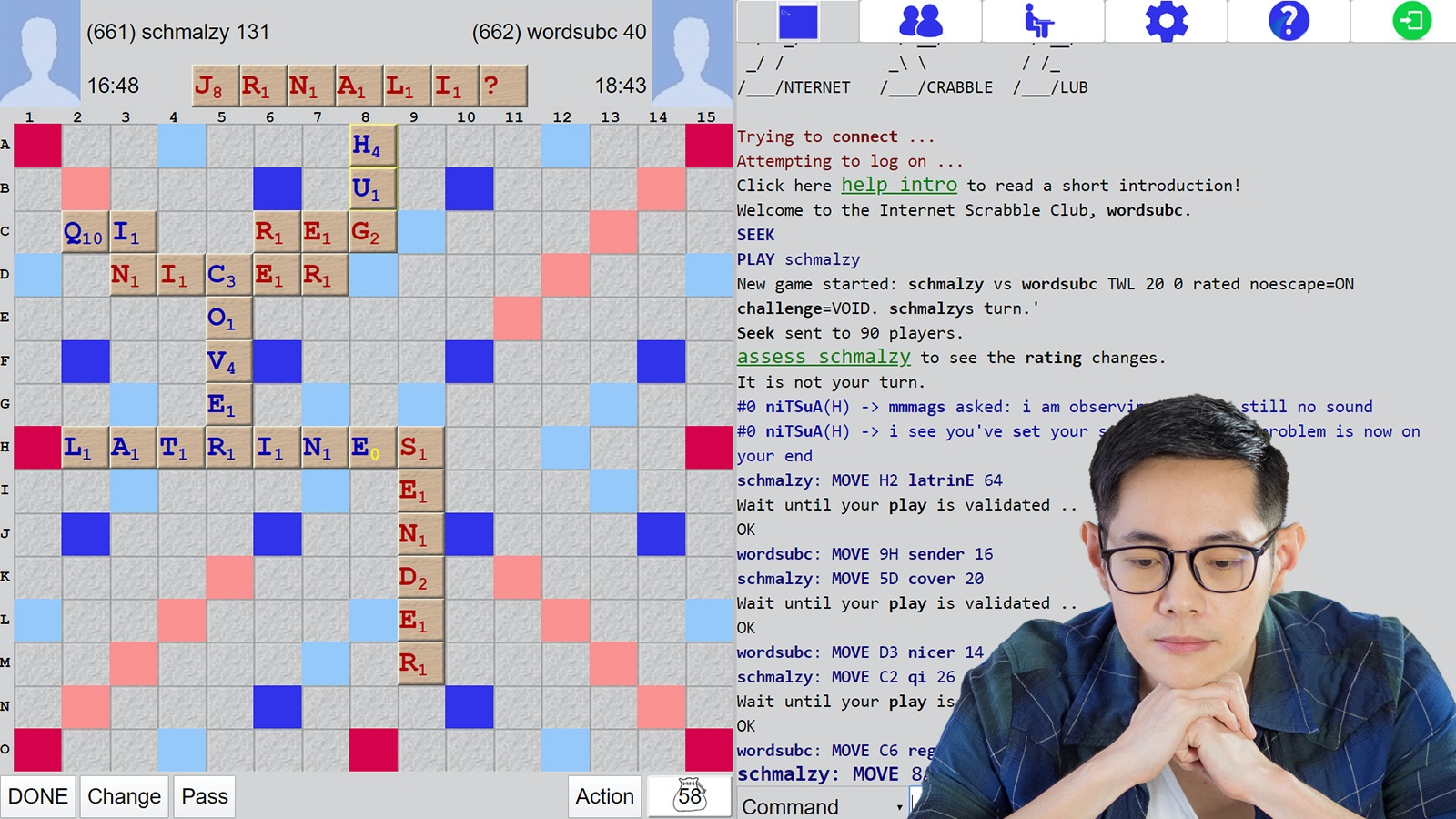 Internet Scrabble Player