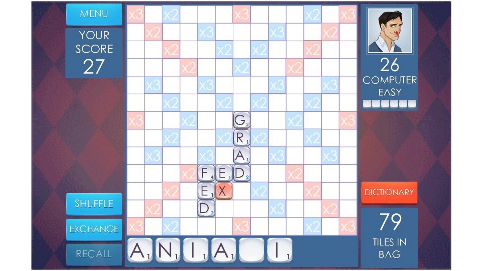 Scrabble game on Joomla screenshot
