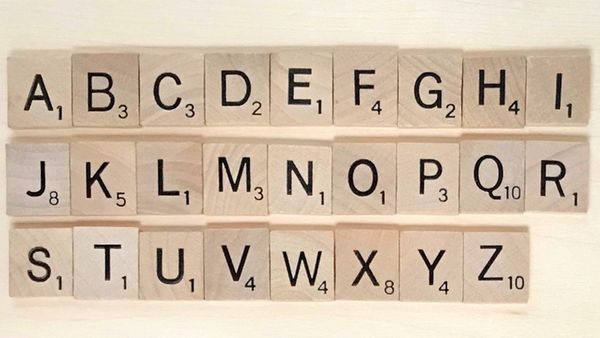 Scrabble tiles laid out in the alphabet