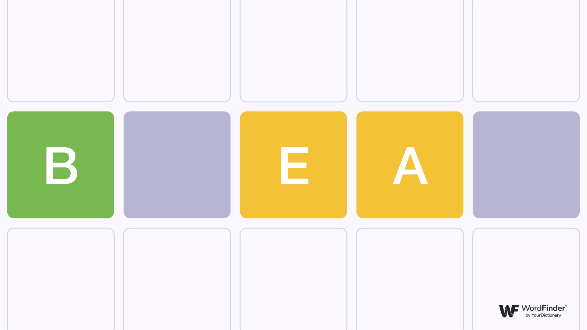 5 letter words that start with B and contain EA