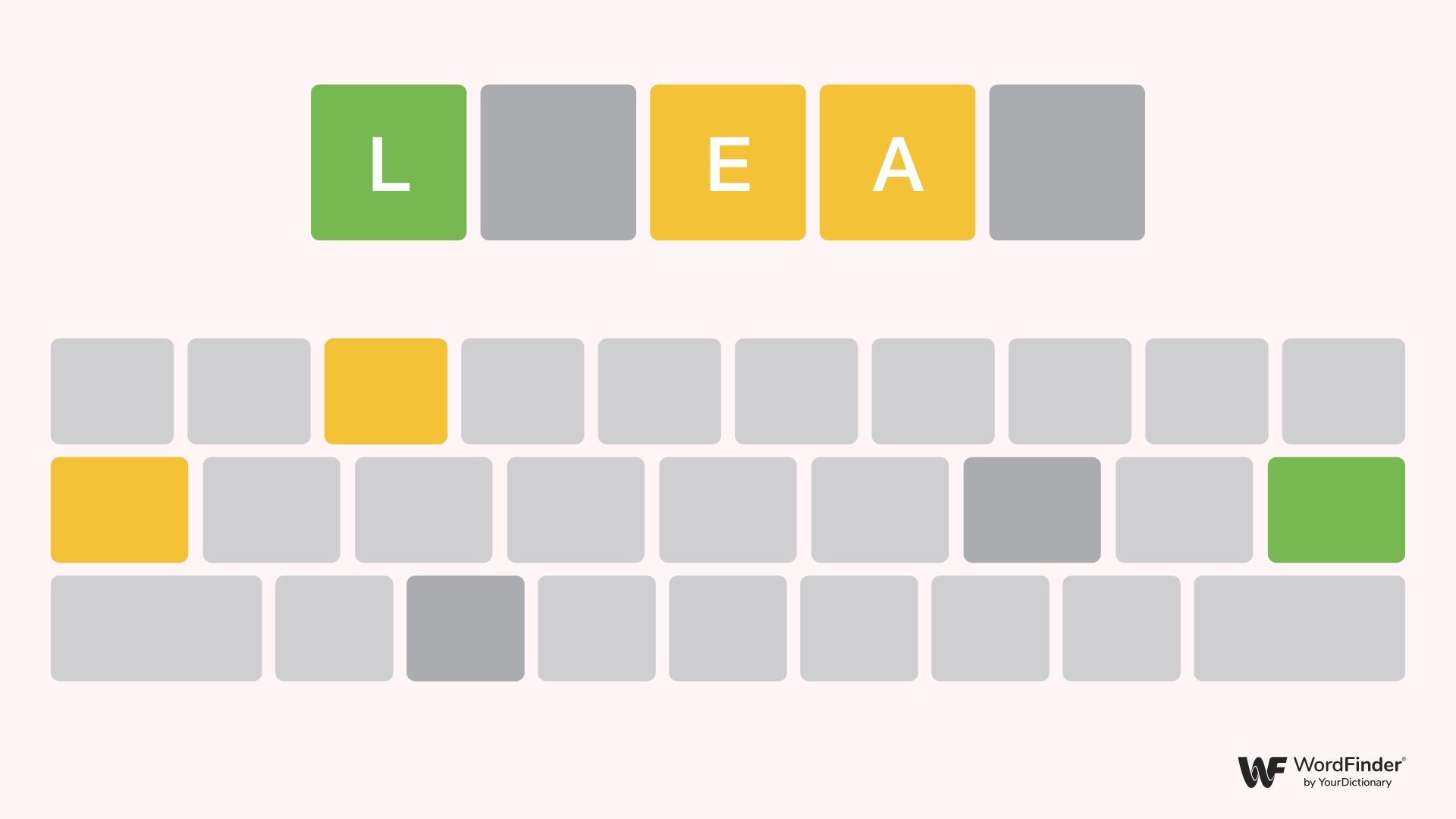 5 letter words that start with L and contain EA