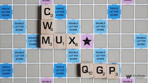 three-letter words on scrabble board