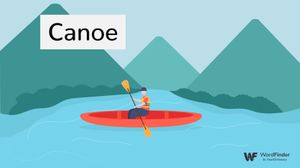 Canoe word with visual example