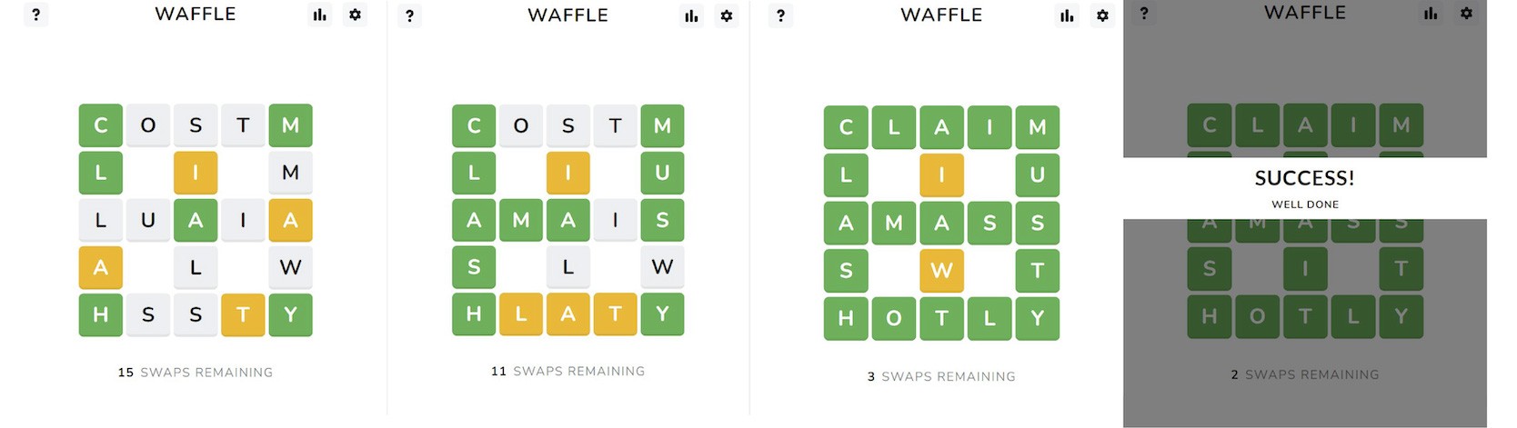 Screenshot of Waffle desktop game