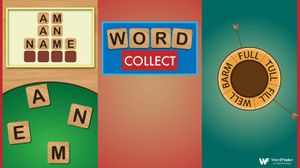Word Collect main and mini games