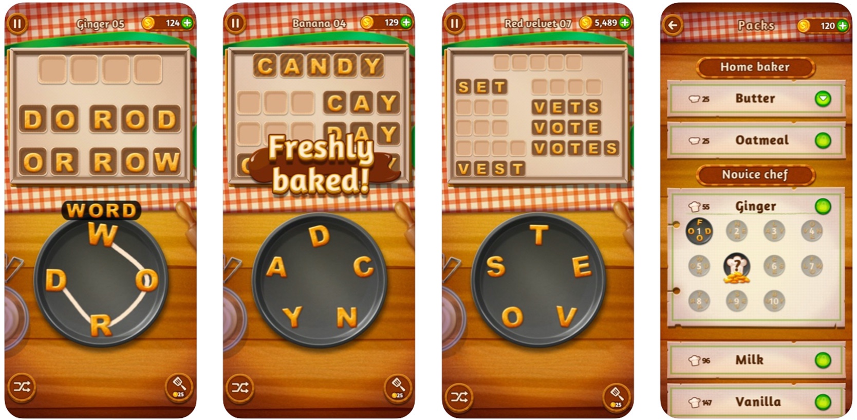 Screenshot of Word Cookies game