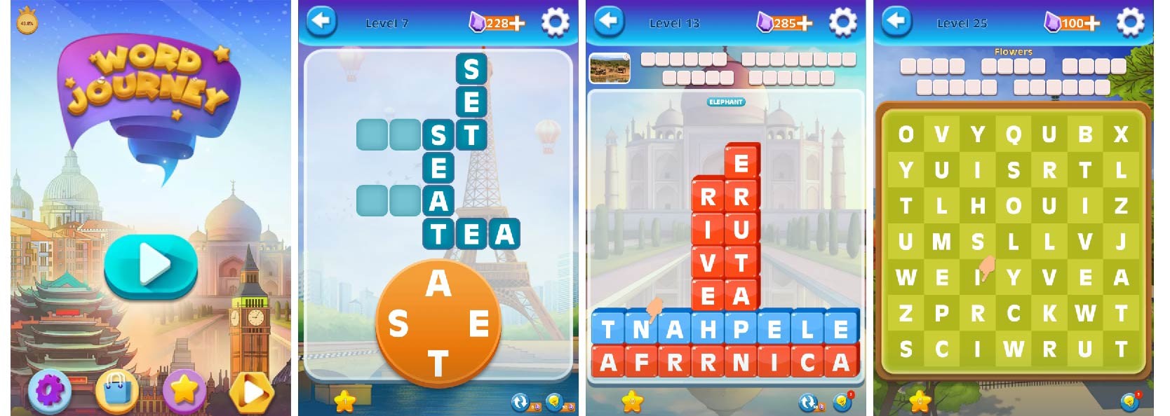 word journey phone game screenshots