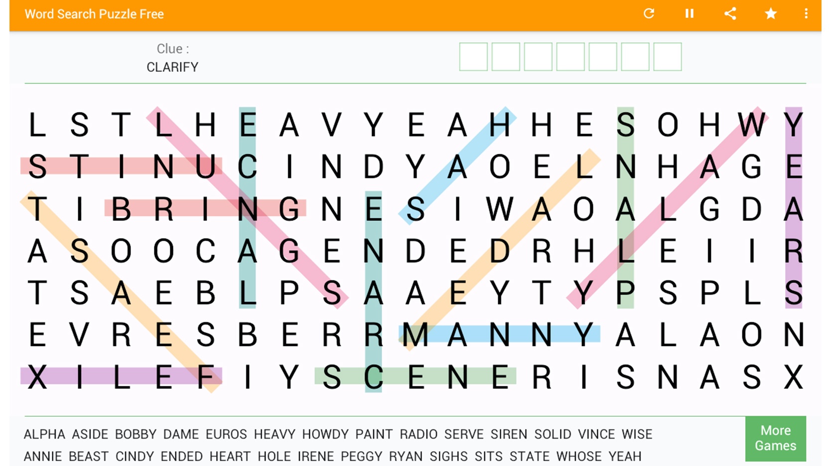 screenshot of Word Search Lezigame Android 
