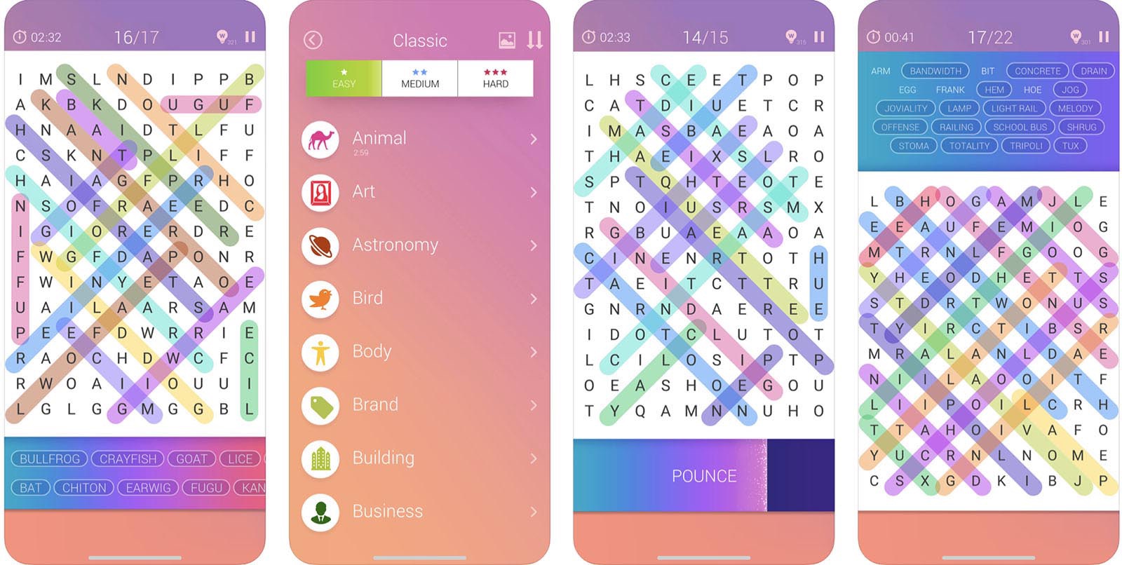 Screenshot of Word Search Pro game