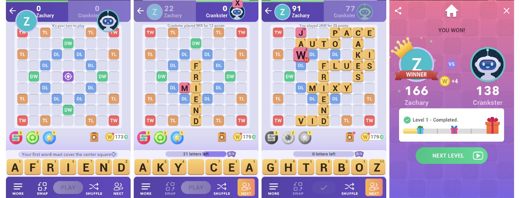 Word Wars app screenshots