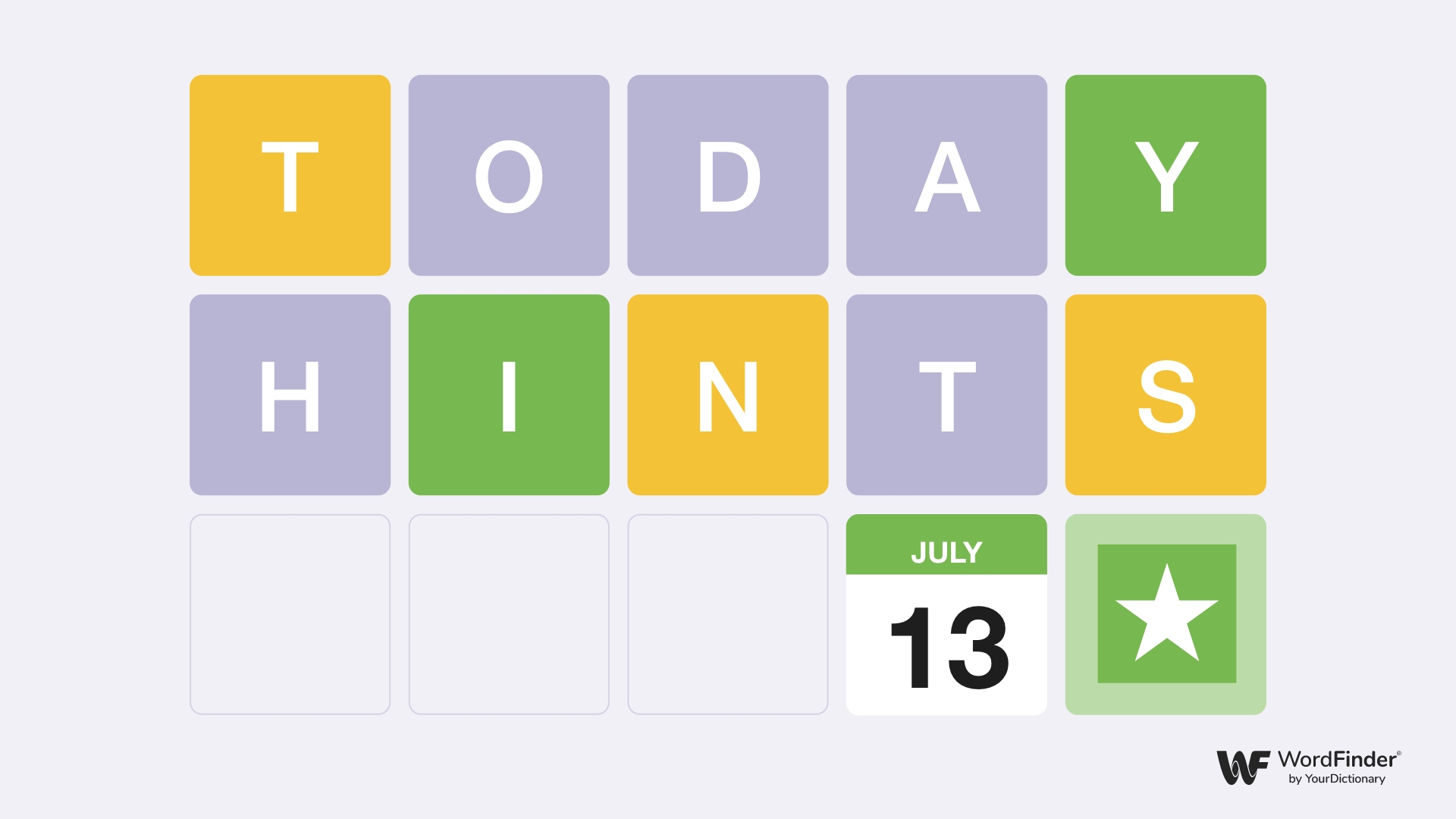 Wordle hint July 13th