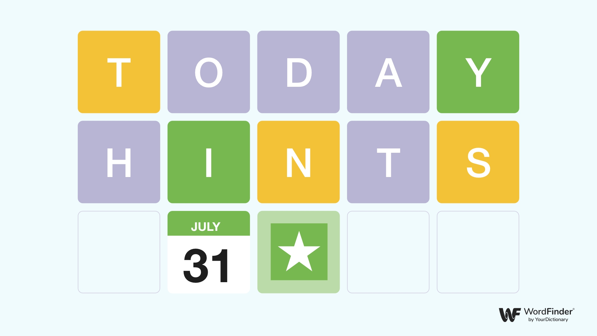 Wordle hint July 31st