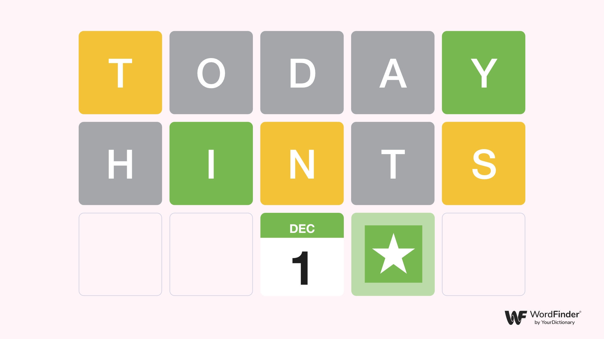 Wordle hint December 1st