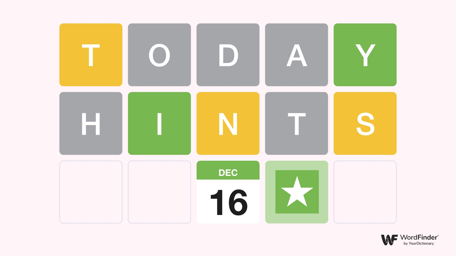 Wordle hint December 16th