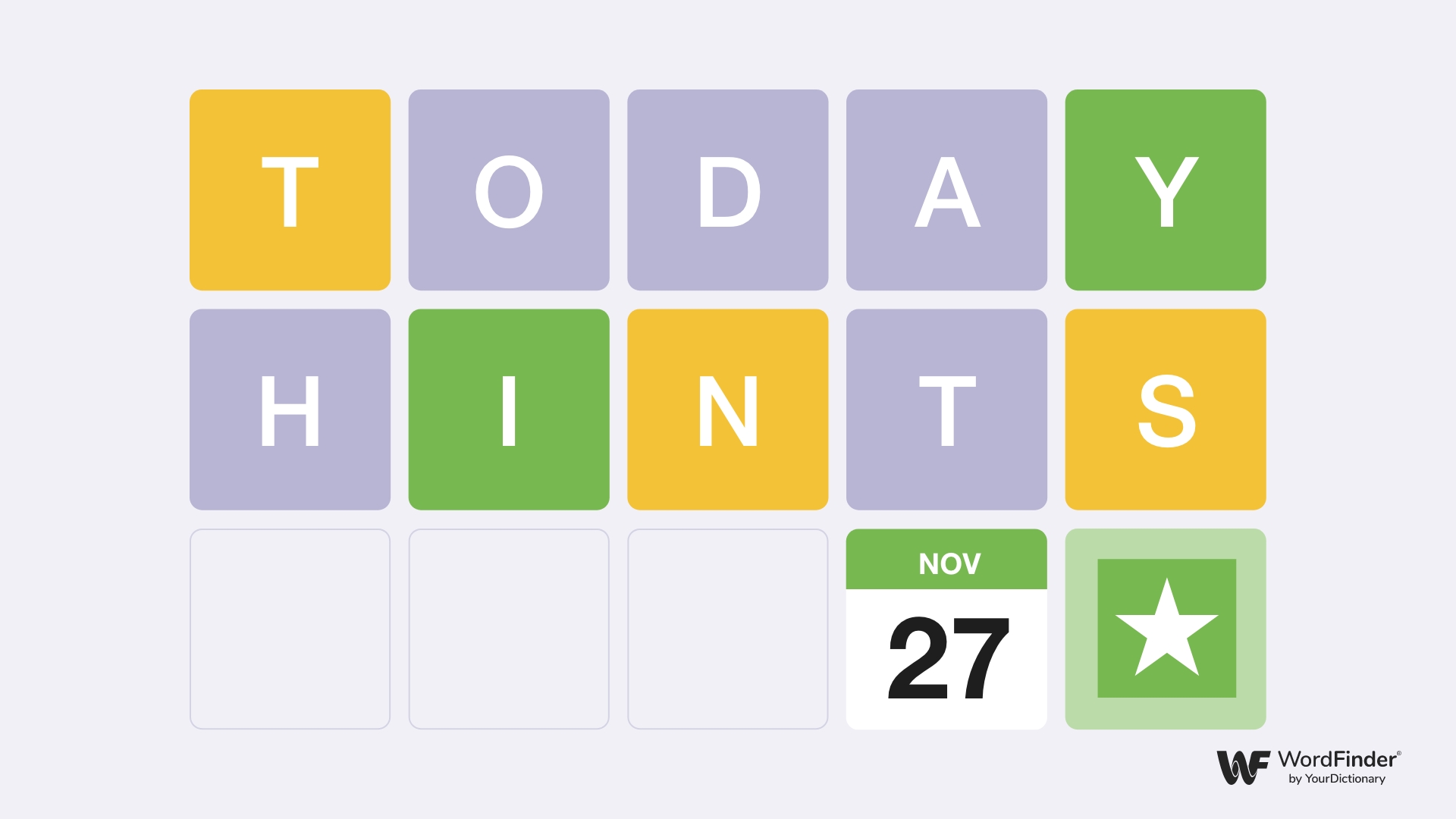 Wordle hint November 27th