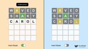 Wordle hard mode versus normal mode