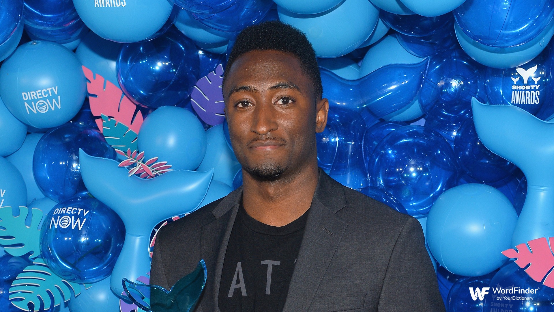 Marques Brownlee poses with Creator of the Decade award backstage during the 10th Annual Shorty Awards at PlayStation Theater on April 15, 2018