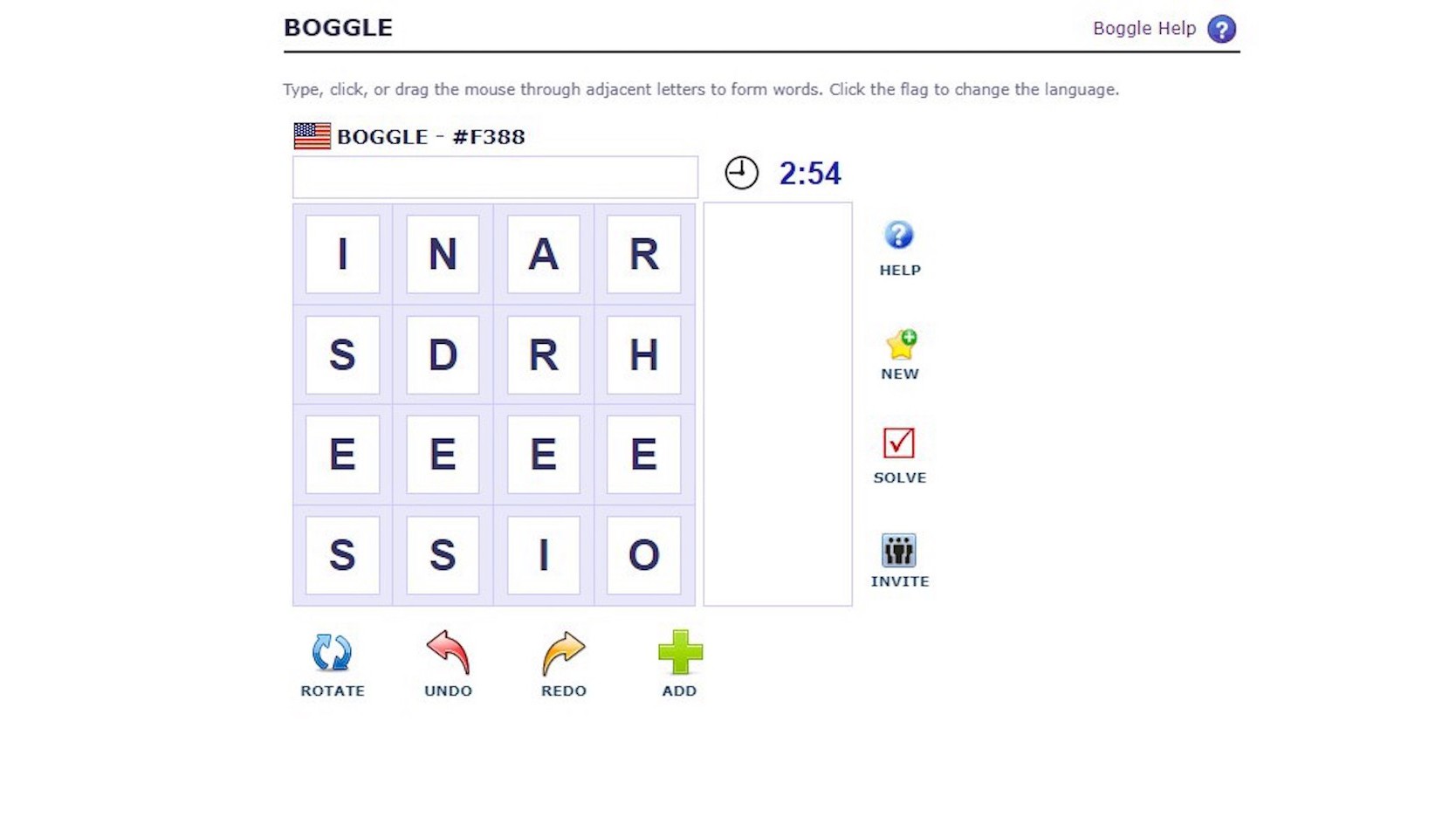 Boggle Word plays screenshot