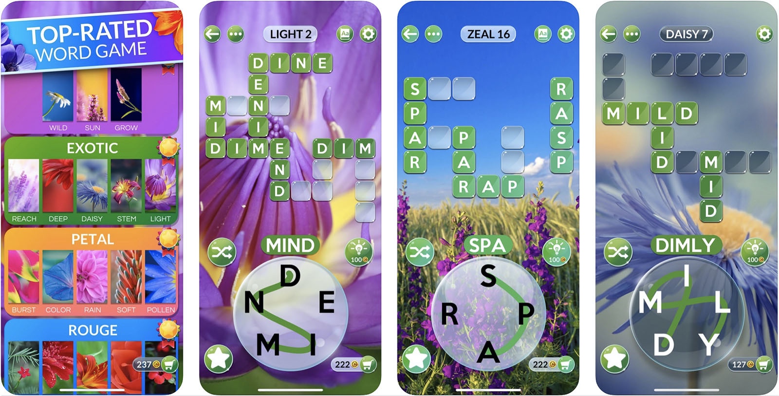 Screenshot of Wordscapes in Bloom