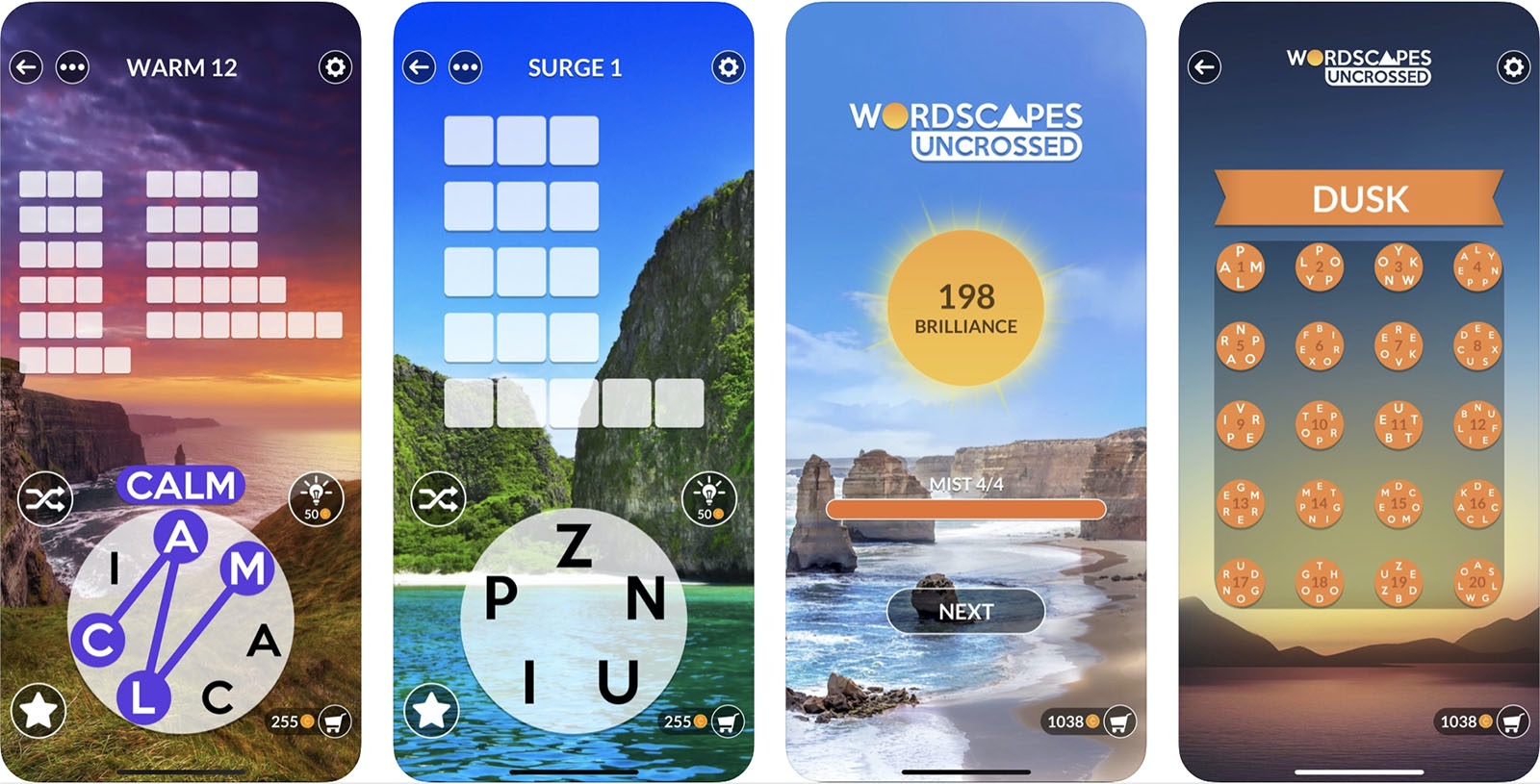 Screenshot of Wordscapes Uncrossed