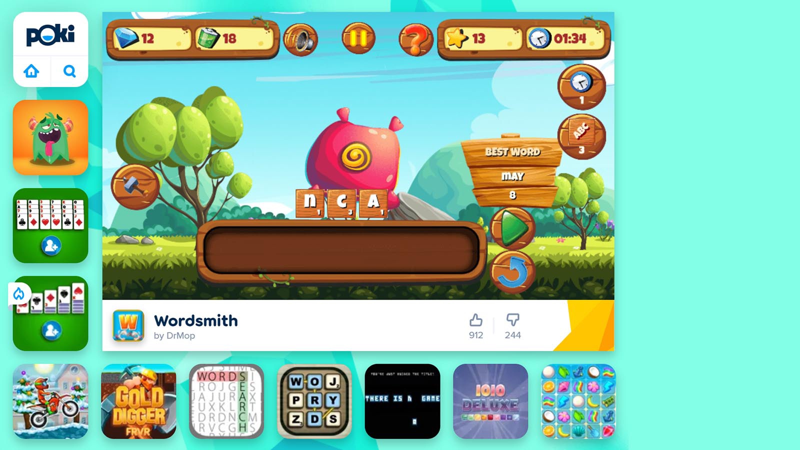 online Wordsmith game for kids